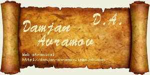 Damjan Avramov vizit kartica